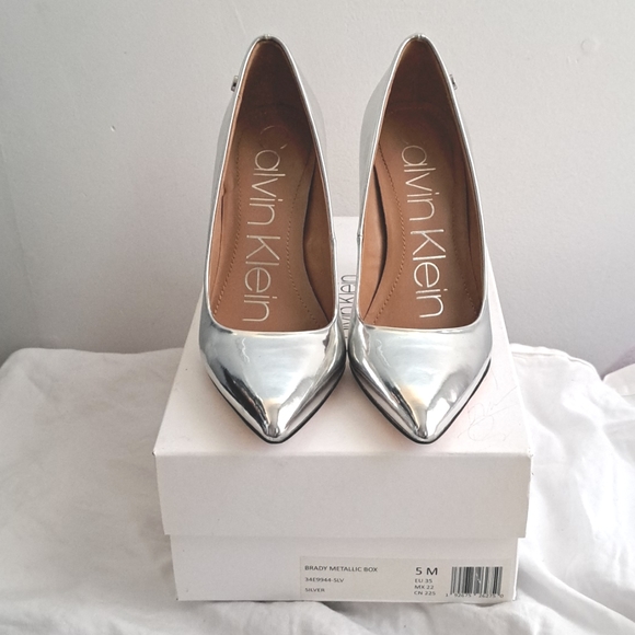 Calvin Klein Shoes - Calvin Klein Brady Metallic Pumps